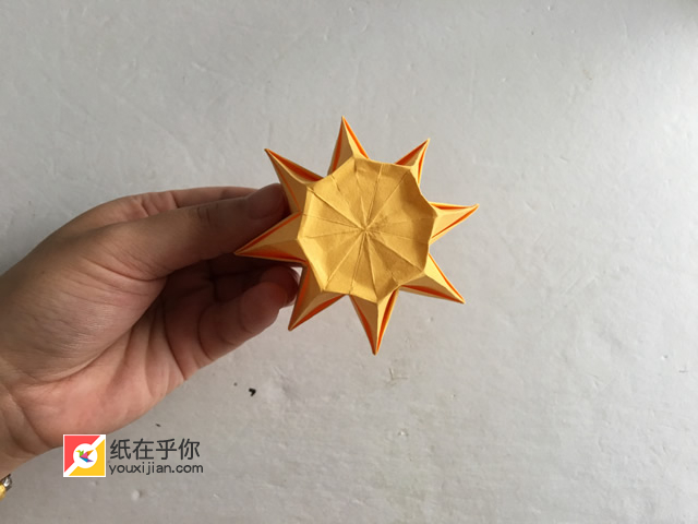 纸在乎你收纳盒系列折纸：八角盒视频图解教程