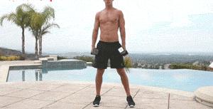 适合40-50岁哑铃运动练腹肌,哑铃锻炼腹肌的最好方法图