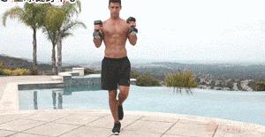 适合40-50岁哑铃运动练腹肌,哑铃锻炼腹肌的最好方法图