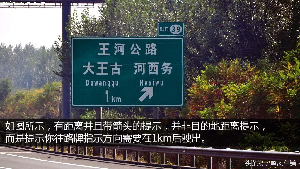 高速路标指示牌怎么看路,高速路指示标志牌图文解释