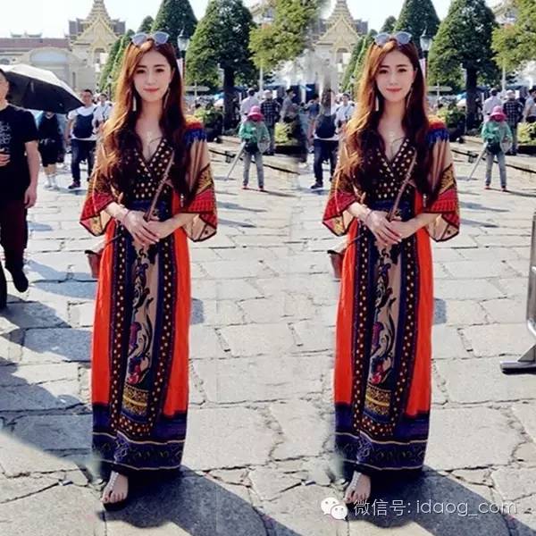民族风优雅风格秋天,异域风情民族风穿搭