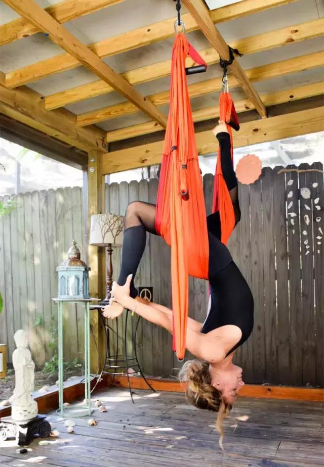 黄金100秒空中瑜伽,空中瑜伽不止是美