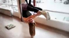 黄金100秒空中瑜伽,空中瑜伽不止是美