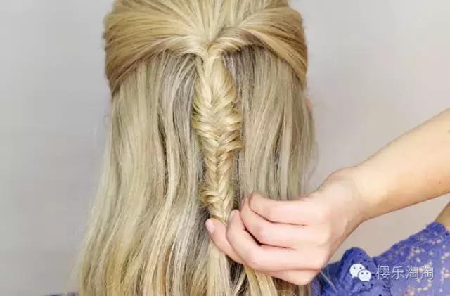 鱼尾公主头复刻,一步搞定蓬松公主头