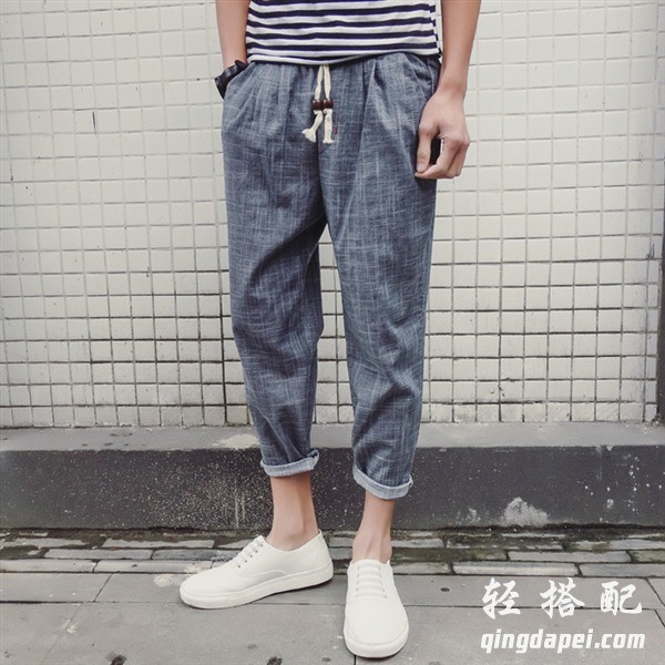 最时尚潮流小脚裤男士,男生也爱穿小脚裤