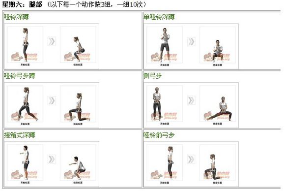 哑铃凳和哑铃健身计划,哑铃居家健身一周计划