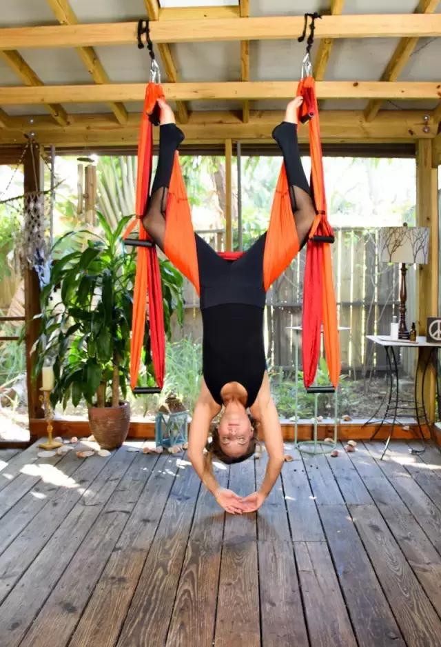 黄金100秒空中瑜伽,空中瑜伽不止是美