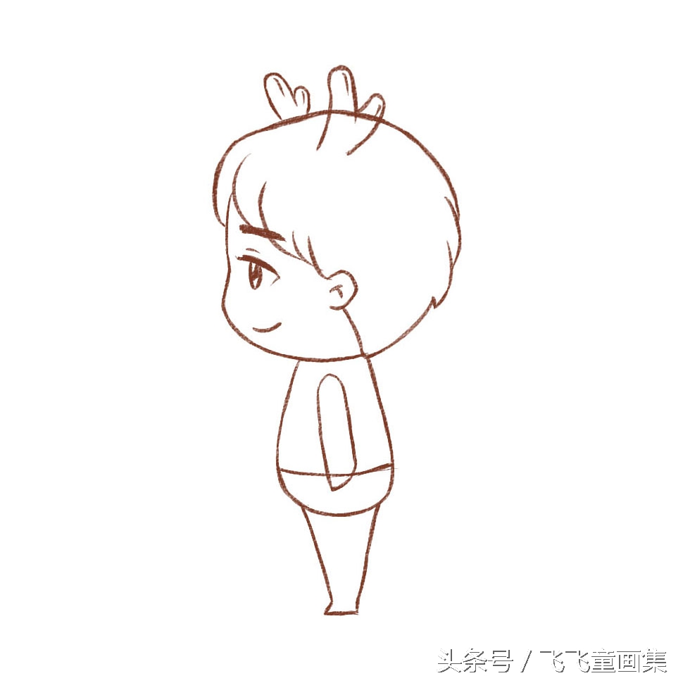 飞飞简笔画教程,菲菲简笔画猪猪侠