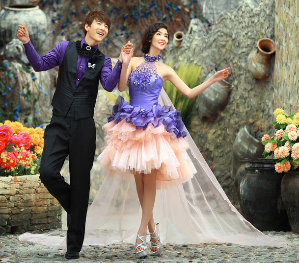 ps调色中式婚纱照,2022ps婚纱外景调色教程