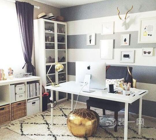 小型私人办公室布置设计,8个家庭办公室设计技巧