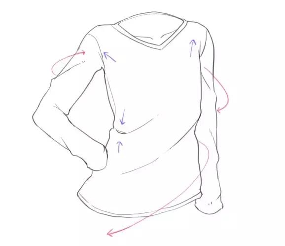 二次元人物服装绘画教程,二次元人物画法全身q版衣服