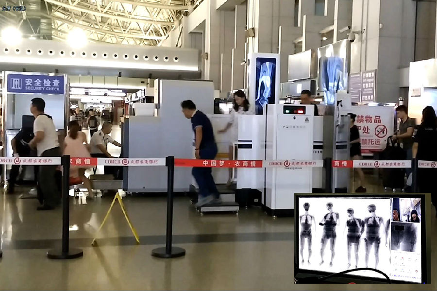 成都机场引导系统,成都机场安检措施