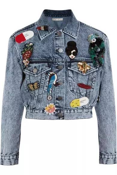 比较潮流好看的牛仔外套,牛仔外套时髦