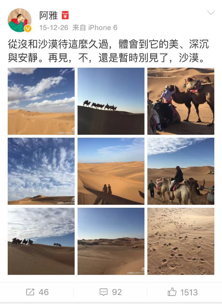 围观大波儿明星扎堆来宁夏，他们都爱晒点啥？