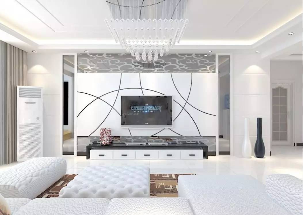 简单实用大面积电视背景墙,不踩坑的电视背景墙