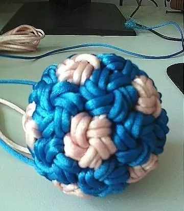 中国结球钥匙扣编法教程,中国结编织球教程