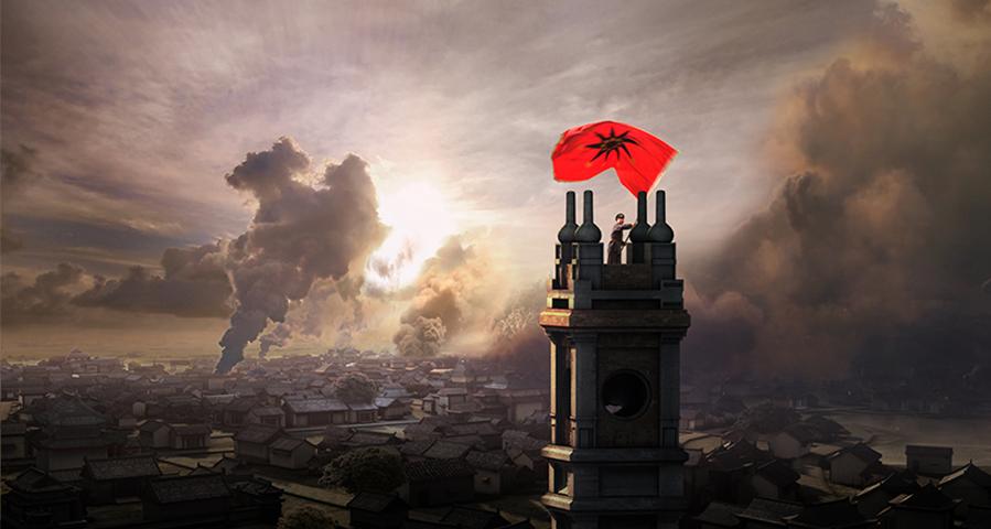 雄鸡一唱天下白完整诗,雄鸡一唱天下白国画