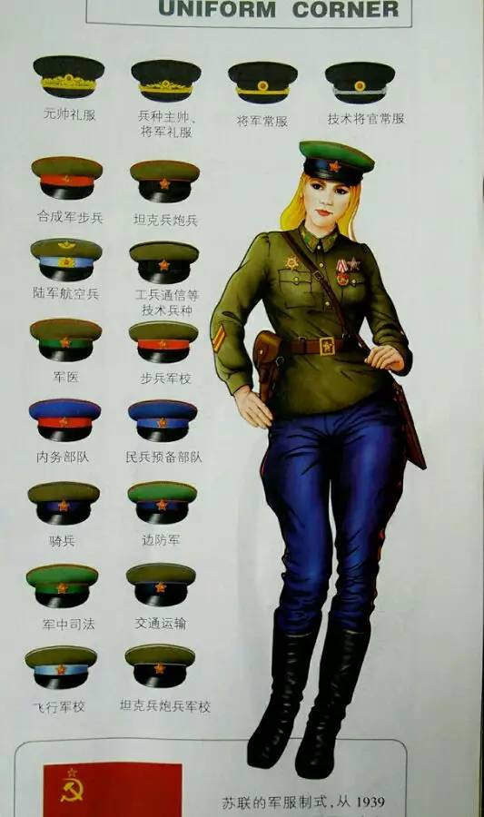 苏联女兵美照 (俄罗斯二战军装模特)