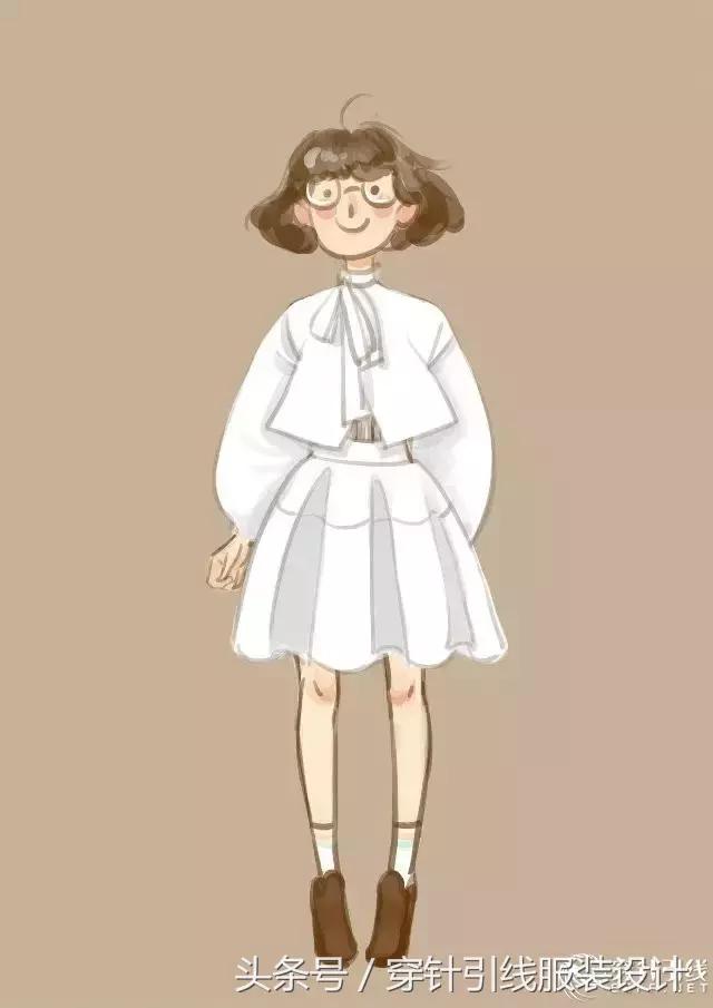 中世纪服装插画,女特工服装插画