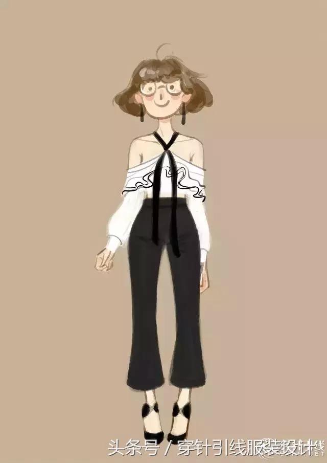 中世纪服装插画,女特工服装插画