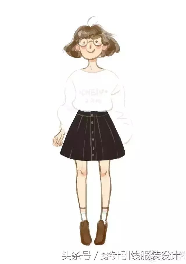 中世纪服装插画,女特工服装插画