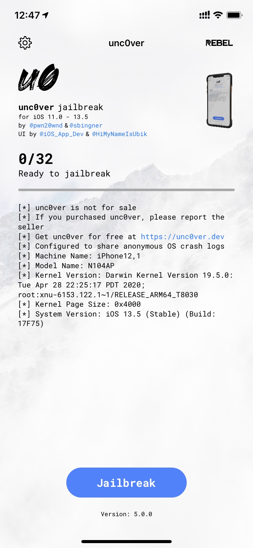 最新ios13.3.1一键越狱,iphone手机越狱详细教学ios12.5.7