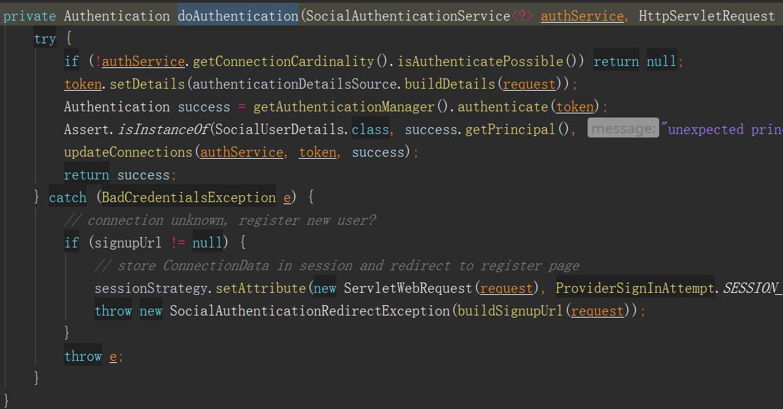 社交媒体登录SpringSocial的源码解析