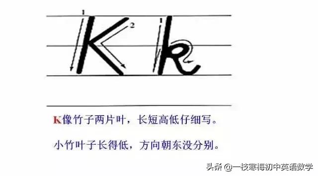 26个大写拼音字母背诵口诀,26个字母的正确书写技巧