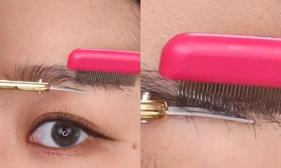 野生眉一年后真实效果眉毛的画法,新手眉毛画法教程八字眉