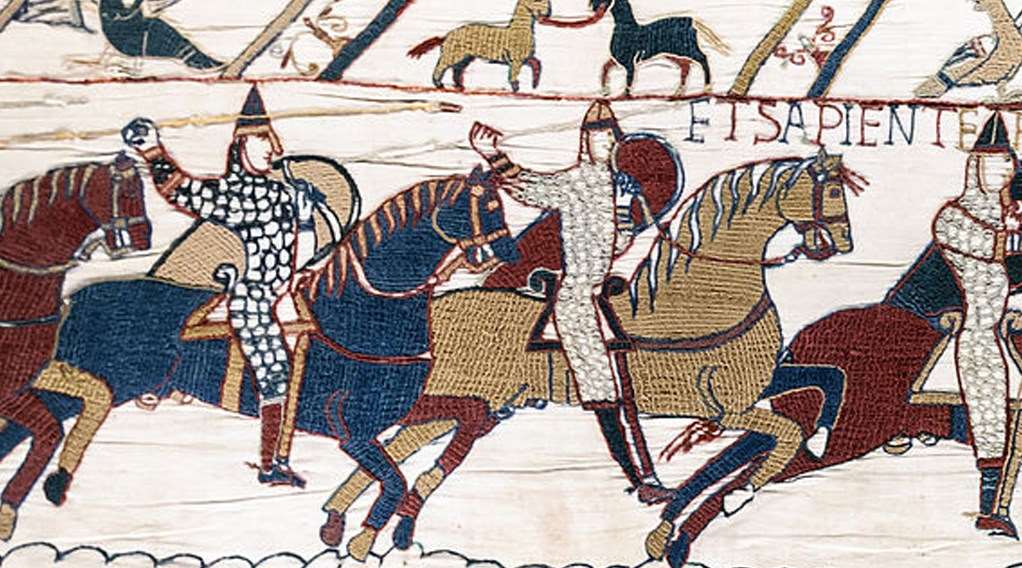 中世纪的挂毯,中世纪士兵装备穿戴过程