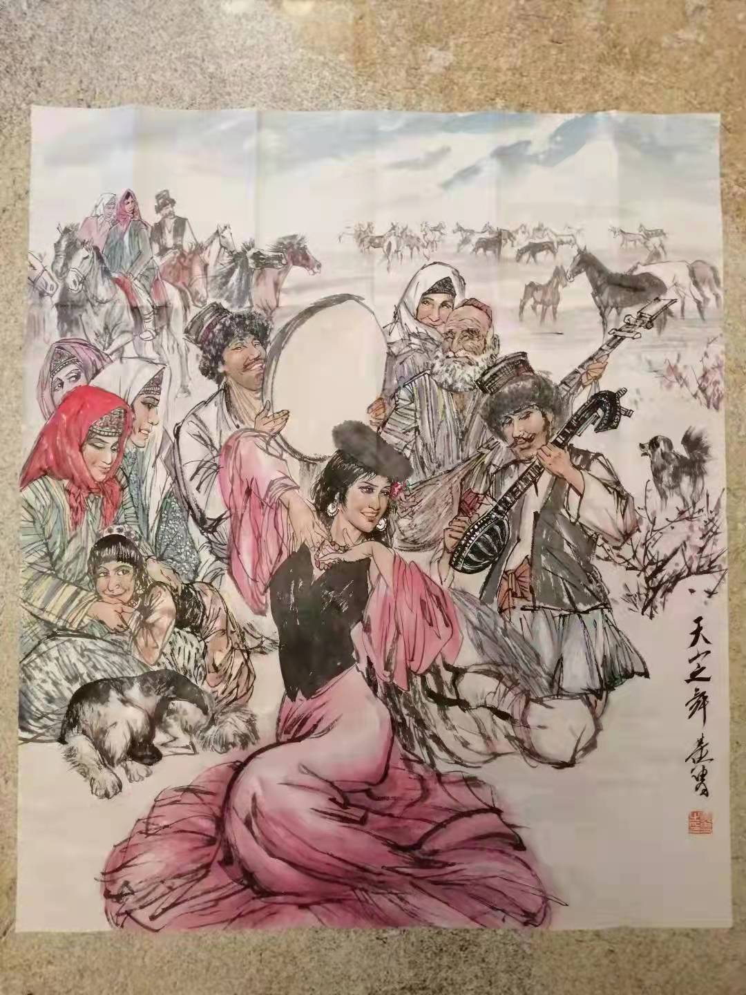黄胄画作真品价格,黄胄作品精品画