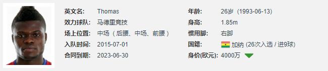 马竞中场核心托马斯,马竞中场托马斯视频