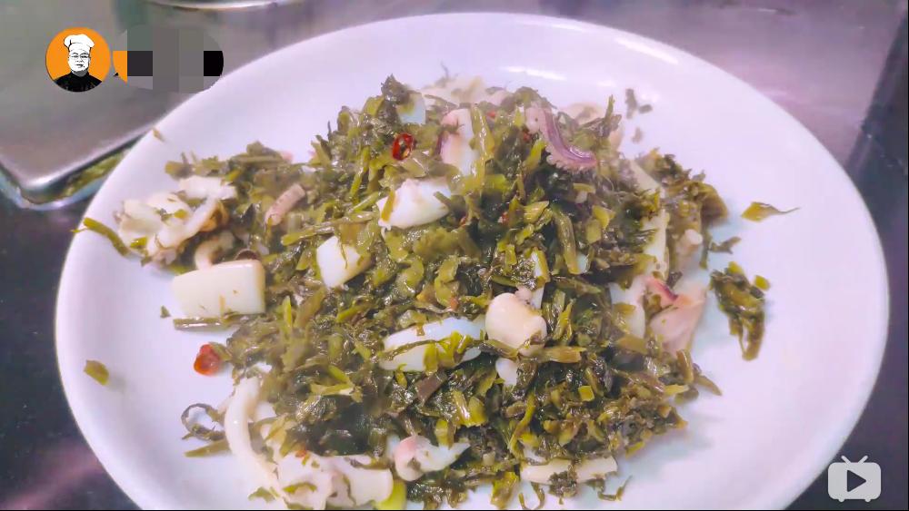 咸菜炒小墨鱼仔的做法,咸菜炒墨鱼的家常做法视频