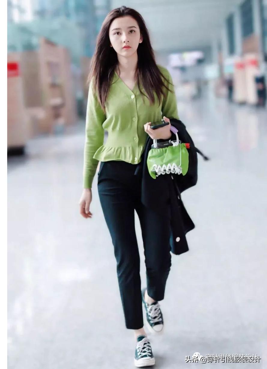 橄榄绿配色牛油果绿,薄荷绿今年超流行显白