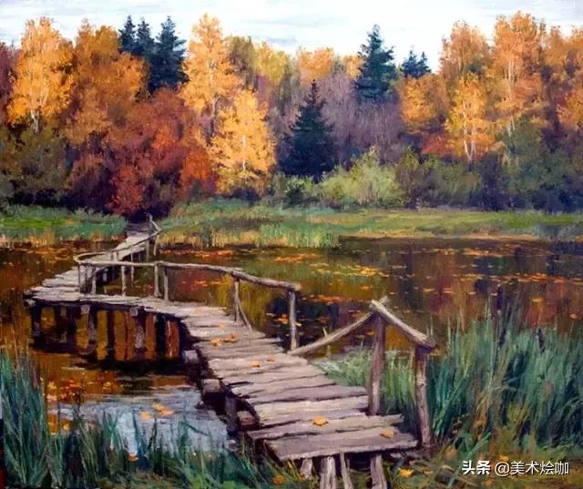 世界十大风景油画俄罗斯,俄罗斯油画大师笔下的雪景画作品