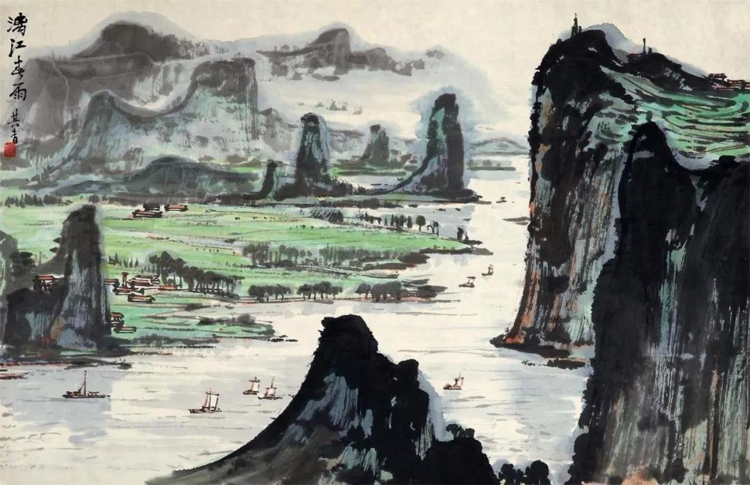 水墨画夜景欣赏,画夜景最好的中国画