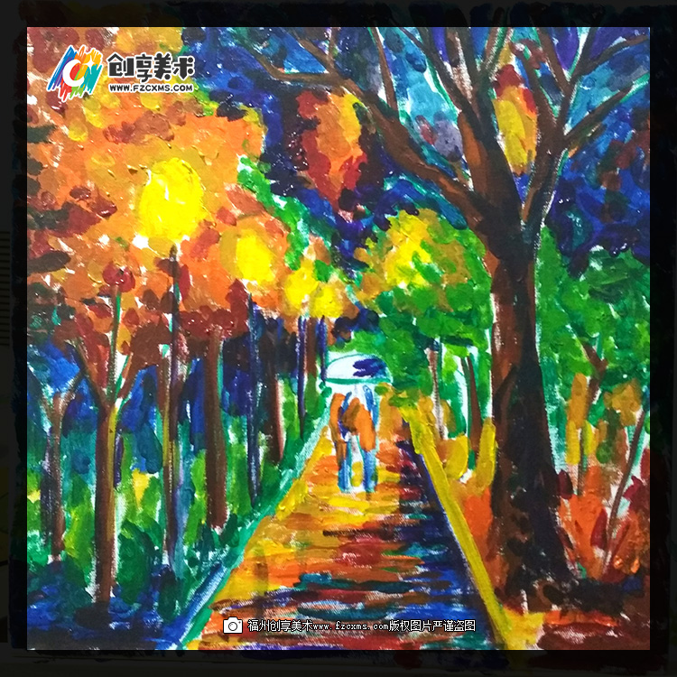 丙烯画教程入门视频风景画,丙烯画教程简单风景椰子树