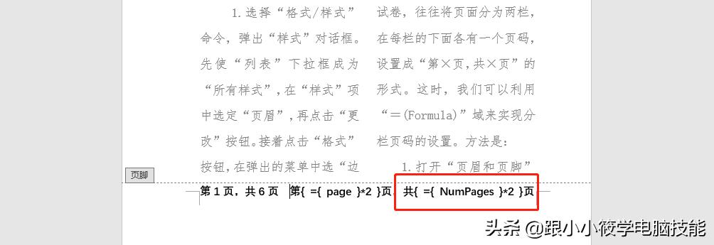 word分栏后导致页码混乱,wpsword文档分栏插入页码