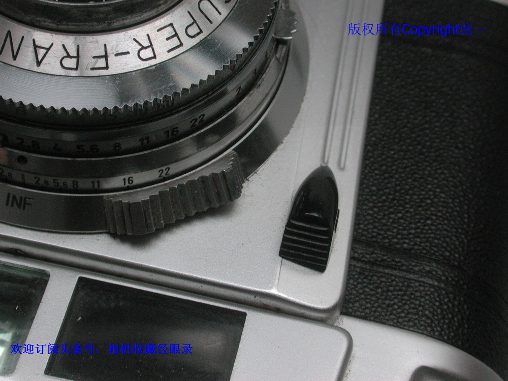 设计非常有特点的SuperFrankarette，原西德制造的旁轴照相机