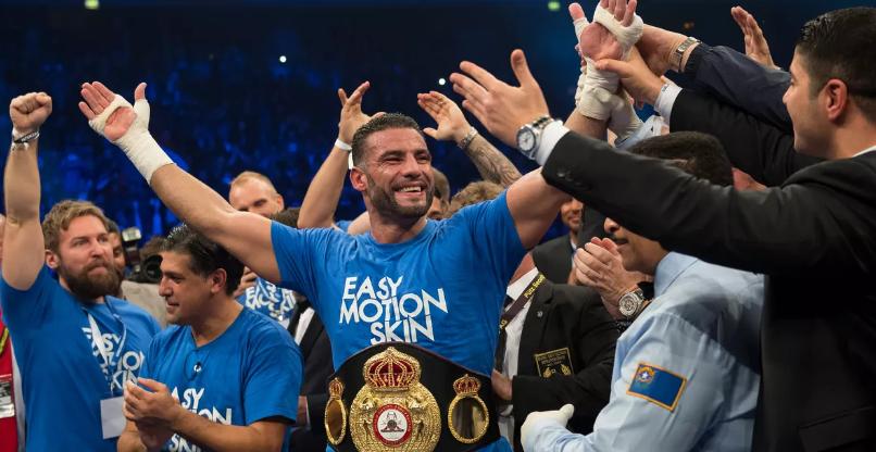 拳击比赛中的唐金,唐金降服巴西拳王