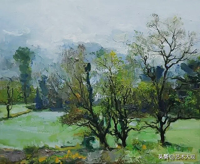 广州美院油画风景写生作品欣赏,播放中国美院风景油画写生视频