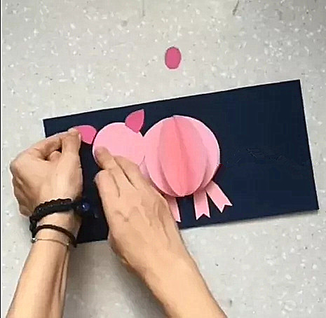 用4张红色纸1张a4纸做春节贺卡,关于春节的贺卡制作简单又漂亮