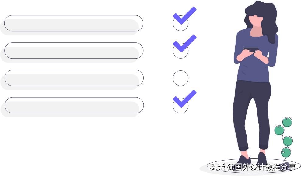 扁平矢量插画色彩教程,扁平矢量家具插画