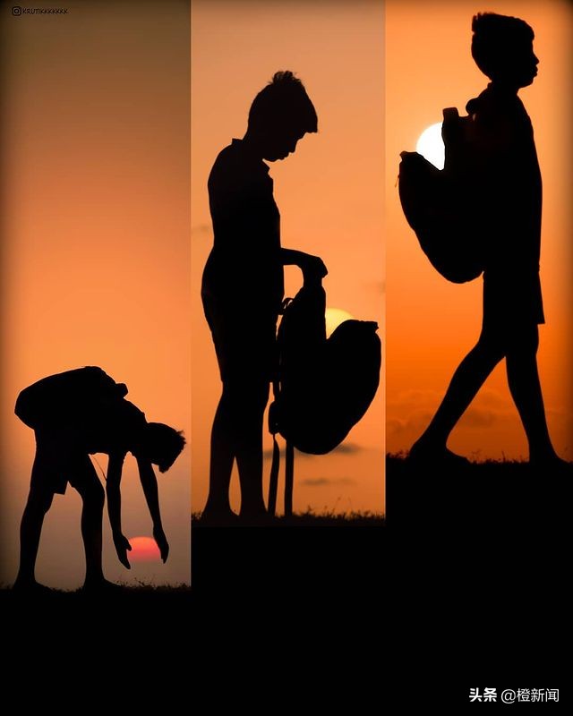 超强日落照，将太阳当足球踢？自学成才的摄影师