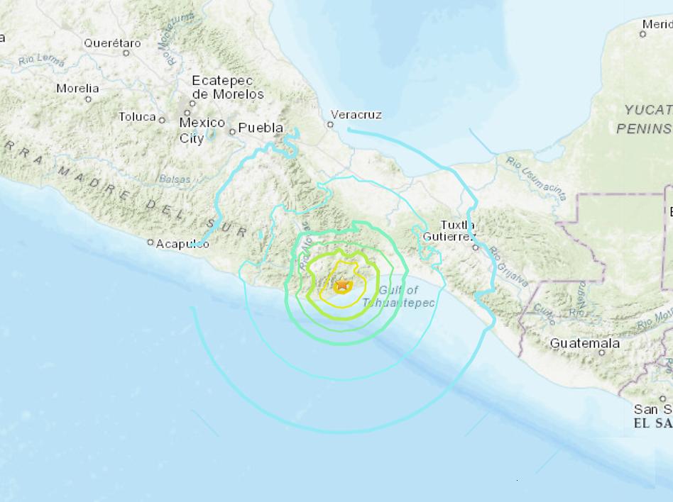 墨西哥南部发生7.1级地震伤亡人数,墨西哥南部发生7.5级地震