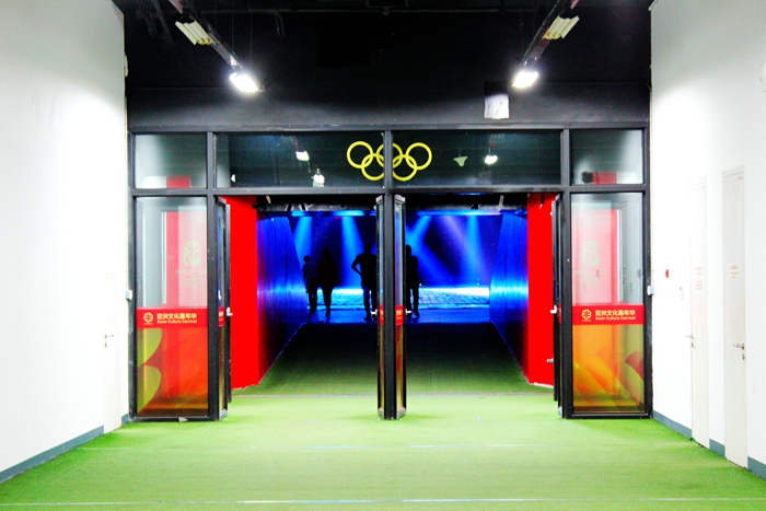 国家奥体中心灯光秀,鸟巢朝阳灯光节