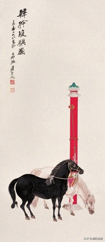 张大千最著名的动物画,张大千画写意的录像