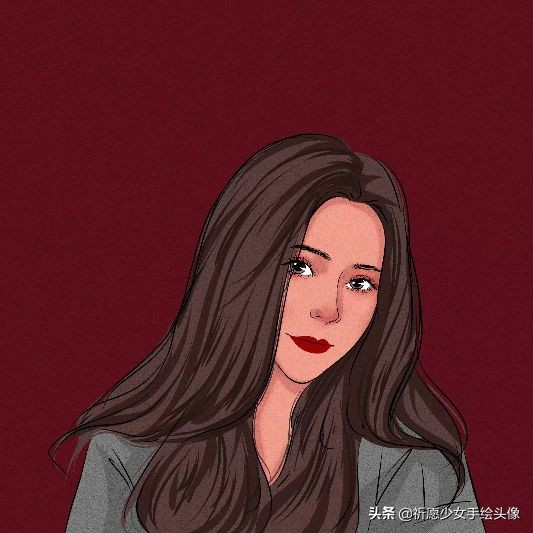手绘头像帅女,撩人手绘头像女