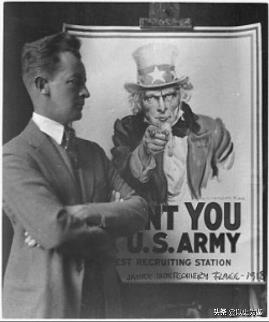 画家照自己画了山姆大叔，罗斯福：感谢你让我们知道祖先长啥样