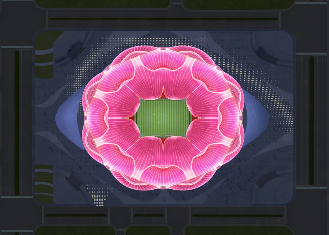 广州恒大荷花球场,广州恒大足球场最美